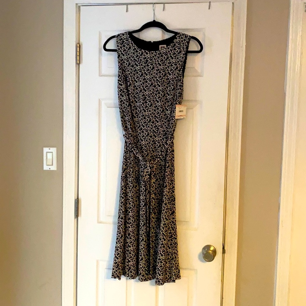 Anne Klein Midi Dress with waist tie